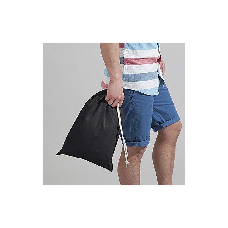 Westford Mill W115 Cotton Stuff Bag - Black - S