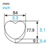 FBAHT7884AS Heart Trays Assortment 40 Sheets (4 Colors x 10)