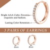 LICHUAN Silver Hoop Earrings for Women, Hoop Earrings with AAA