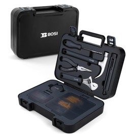 B BOSI TOOLS 136-Piece Hand Tool Set/Home Tool Kit, DIY Set Tool Household Hand Tool with Screwdriver Wrench Hammer Tape Plier Tool Box for Everyday Home Repairs(136 Piece)