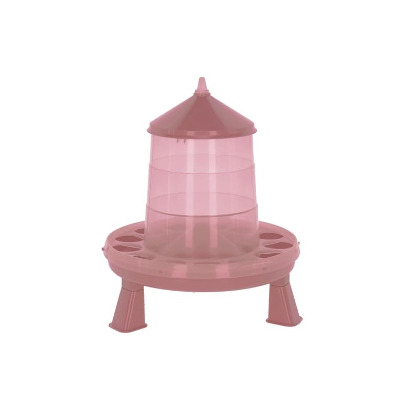 Kerbl Futterautomat Standfüßen – 2,4 L / 2 kg Rosé