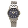 Technos T9B75IN Date Titanium Men's Wristwatch, Silver, blue, Bracelet Type