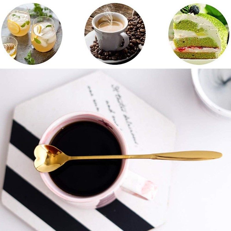 Dealcase Coffee Scoops, Stirring Spoon, Stainless Steel Creative Spoon for
