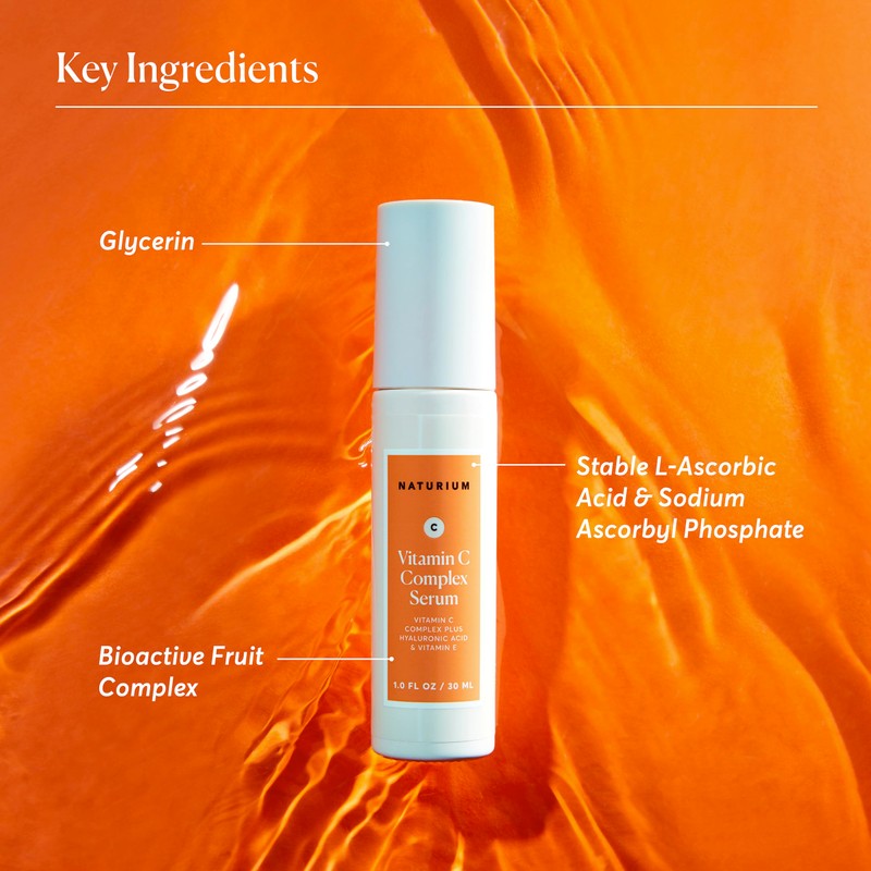Naturium Vitamin C Complex Face Serum with Hyaluronic Acid &