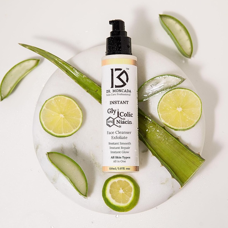 Limpiador Facial Exfoliante con Ácido Glicólico al 10% y Niacinamida