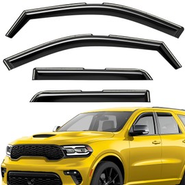 Extra Durable Window Deflectors in-Channel Window Visors Rain Guards Fit for Dodge Durango 2011-2026, Sun Visors, Wind Vent for Shades, Exterior Car Accessories - 4pcs. AG0871