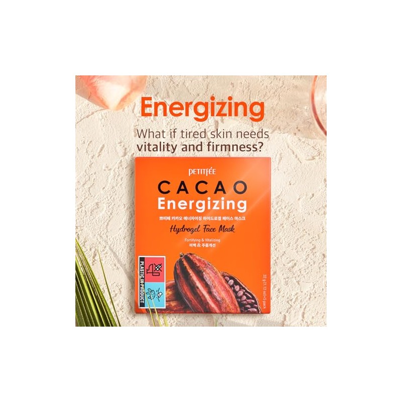 Petitfee Mascarilla Facial Energizante De Hidrogel De Cacao