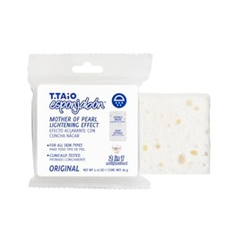 T.TAIO Esponjabón Aclarante con Concha Nácar - 10 pzs - Jabón y Esponja 2 en 1 - Para Todo Tipo de Piel - Portátil