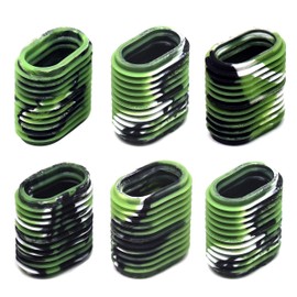 SAMSFX Fishing Reel Handle Cover Baitcaster Reel Knob Grips 3 Pairs in Pack (Black, Green & White)