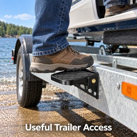 2-Pack Folding Truck Bed Steps with Anti-Slip Rubber Pads, 440 lb Capacity