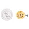 8N24 Watch Movement Golden Alloy Automatic Hollow Out Watch Replacement