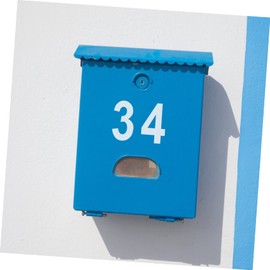 Operitacx 12 Sätze E -Mail -Nummer Aufkleber Zahlen Mailboxnummern für extern Und Adresse Abziehbilder Reflektierende Briefkastenaufkleber Adressschilder für Häuser PVC Weiß