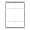 Realpack 100 x A4 Mailing Address Label Sheets Laser Inkjet Printer 8 Label Per Page Size: 99.1mm x 67.7mm