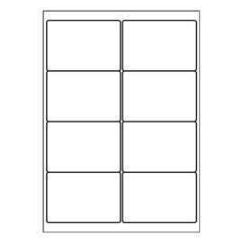 Realpack 100 x A4 Mailing Address Label Sheets Laser Inkjet Printer 8 Label Per Page Size: 99.1mm x 67.7mm