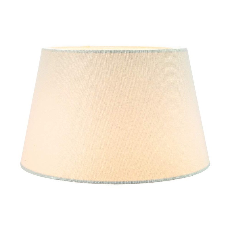 Traditional 12 Inch Cream Linen Fabric Drum Table/Pendant Lampshade 60w