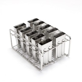 Stainless Steel Ice Cream Stick Mold Ice Lolly Popsicle Pop Holder Silver Popsicle Maker Ice Pop molds Ice Cream Maker Set of 10