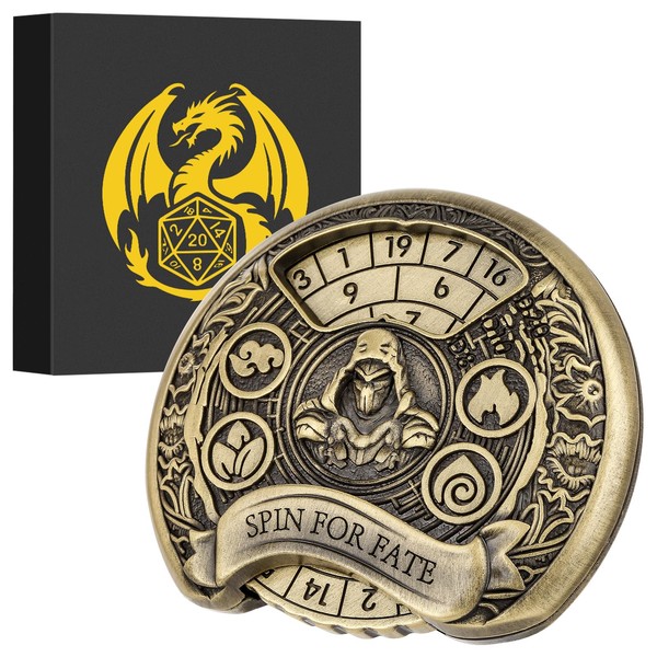 7-in-1 Rogue Fingertip Gyro, DND Wheel Dice Spiner, DND Starter