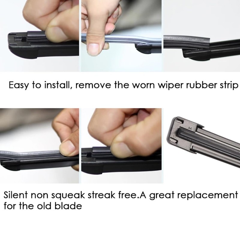 CRLLDPM 1 Pair Universal Windscreen Wiper Rubber, 70 cm Wiper