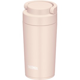 [Dishwasher Safe Model] Thermos Water Bottle Vacuum Insulated Portable Tumbler with Carry Handle 11.4 fl oz (320 ml), Beige Pink JOV-320 BEP
