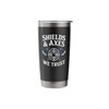 shields and axes we trust american viking norse mythology Stainless