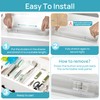 Vtopmart 4 Pack Shallow Drawer Dividers, Adjustable 2.3" High Expandable