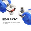 VIKKSAER 2 Pcs Adjustable Pipe Bracket Clamp, Stainless Steel Wall