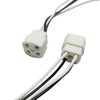 TWDRTDD G10Q 4-Pin Tube Light Socket,Ceramics 4-Pin G10Q Base Socket
