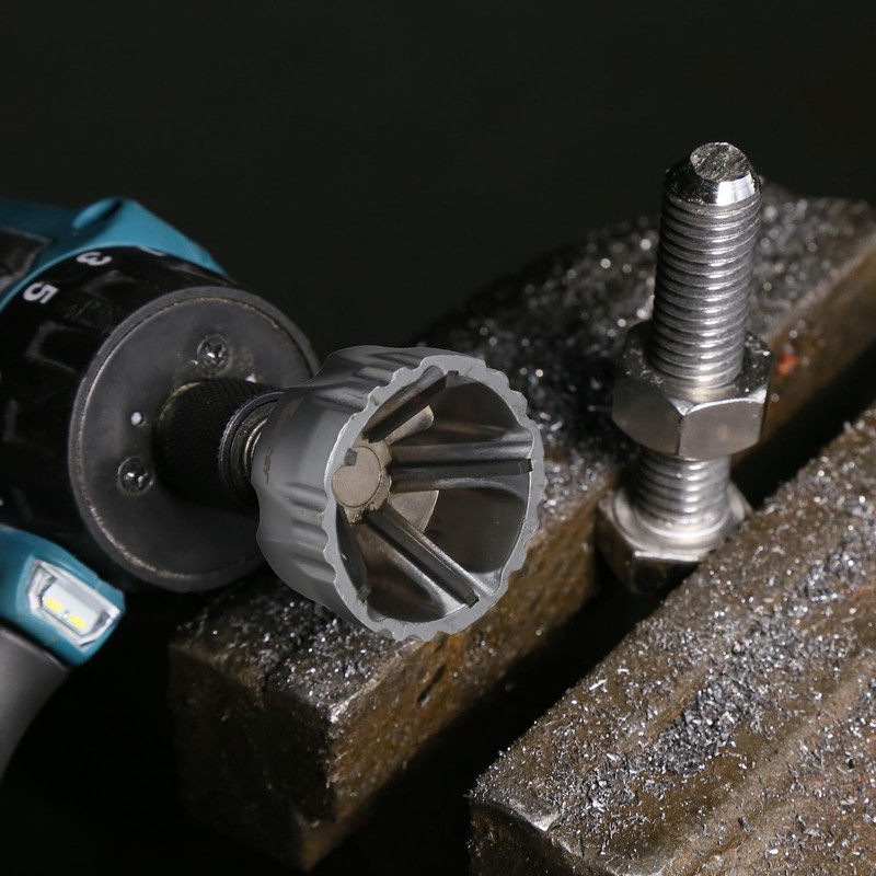 Vearter Deburring External Chamfer Tool for Metal, Countersink Chamfering Drill