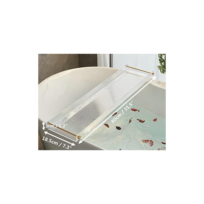 Bathtub Tray Acrylic Bath Tray Bathtub Caddy Non-Slip Bath Tub