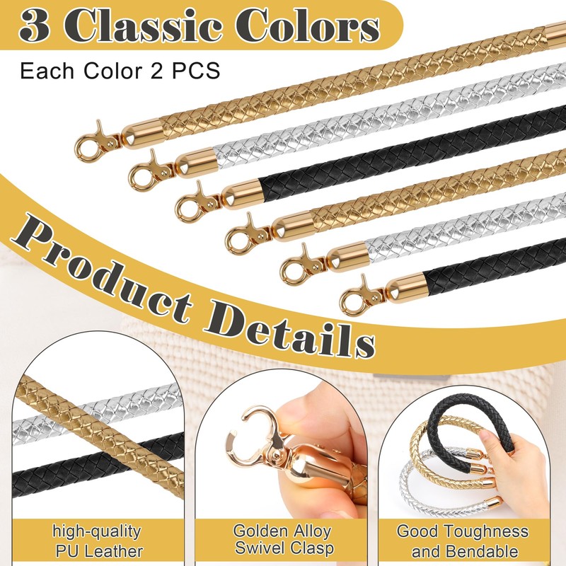 Coitak 3+6 PCS Bag Bases for Crochet with Purse Handles,