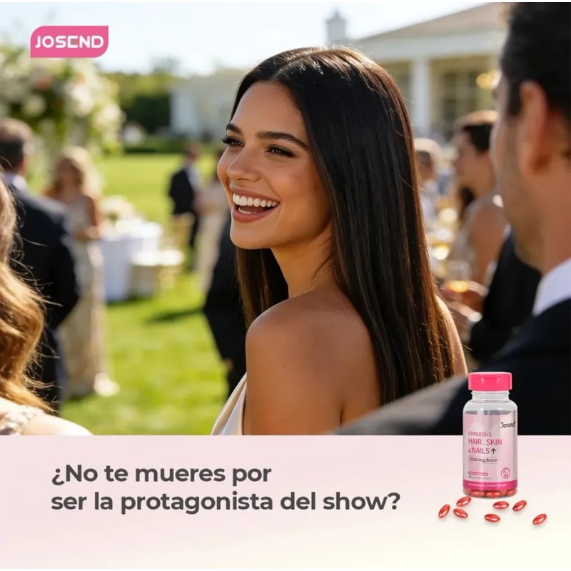 Biotina Josend 5000 Mcg Para Cabello, Piel Y Uñas 90