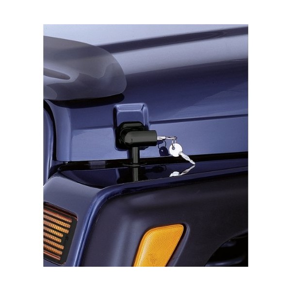 Rugged Ridge 11210.10 Hood Catch Kit, Locking; 97-06 Jeep Wrangler