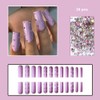 Magrace Press on Nails Long Square Fake Nails French False