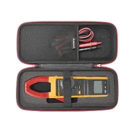 RLSOCO Hard Case for Fluke 378 FC/381/393 FC/377 FC AC/DC TRMS Non-Contact Voltage Wireless Clamp | Compact Design with YKK Zipper & Scratch Protection (Case Only)