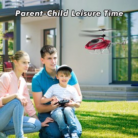 VATOS RC Helicopter for Boys, 2.4G Remote Control Helicopter with LED Light for Kids 12+ Years Old, Fixed Height, One-Key Take-Off, Indoor RC Planes Ideal Festival Gifts for Boys Adults