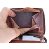 FLW Men's Genuine Leather Biker's Wallet with Metal Chain to