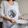 Azeeda 'Horse Portrait with Circle Frame' Unisex Cooking Apron (AP00078273)