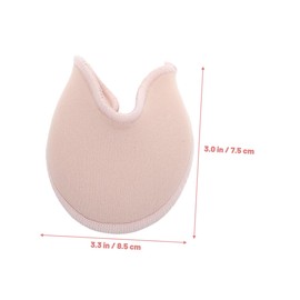 BIUDECO 4pcs Soft Toe Protectors for Ballet Dance Shock Absorbing Halfsize Pads for Women Girls Breathable Fabric Reusable Comfort for Point Shoes