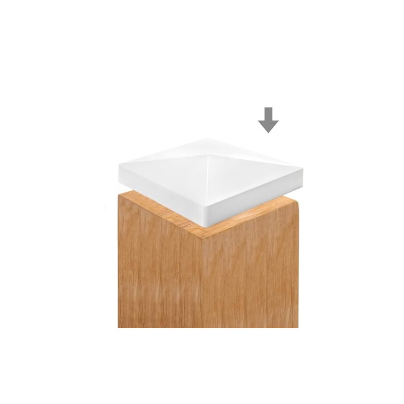 Hiceeden 12 Pack 5" x 5" Vinyl Fence Post Caps,