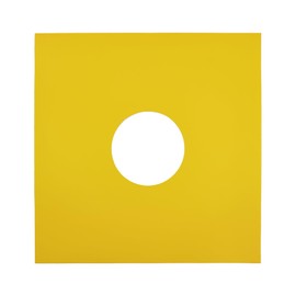 sdroceRyaM 10 Pack Paper Vinyl Record Jackets 33 RPM Record Outer Sleeves 12 Inch Protection Paper Album Covers with Hole for Singles Vinyl Records, Yellow