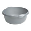 High Grade Large Circular Washing Up Bowl in Silver by