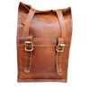 american blue Leather Motorcycle Saddle Bag Tool Bag Brown