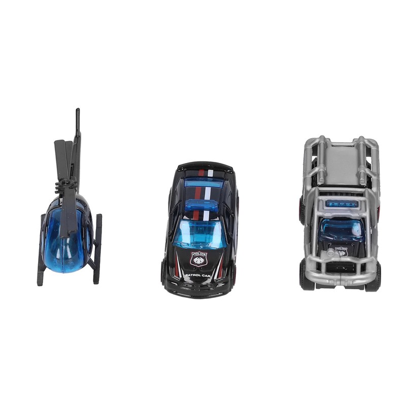 6pcs Children Alloy Car Model Kid Cute Simulated Car Helicopter