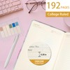 Kutoda Marble Diary with Lock, 192 Pages College Ruled Secret