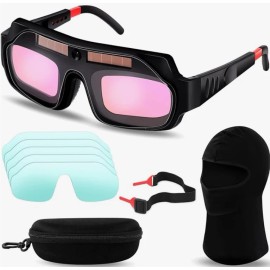 Tellegloww Gafas Para Soldar Máscara Lente Casco Oscurecimiento Soldador Welding Goggles