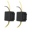 2Pcs Car Power Filter 12V Interference Proof Noises Reduction Reliable