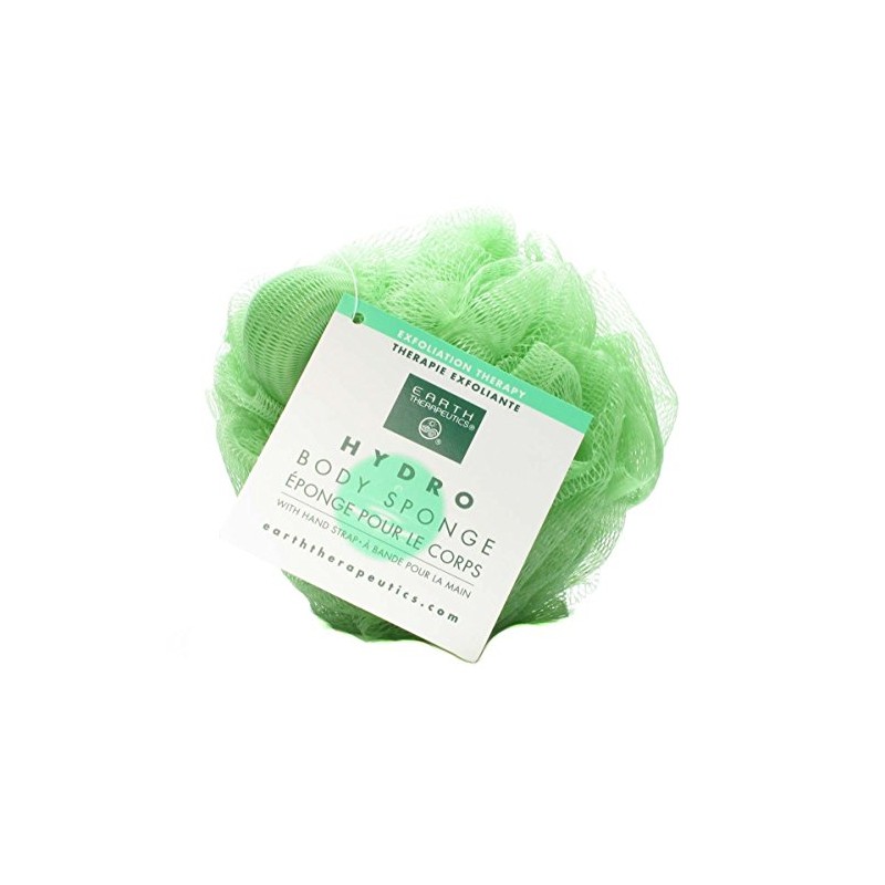 Earth Therapeutics Hydro Bdy Sponge Lt Grn Ct3