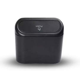 Worldfront Motors - Black Car Bin Press-Top Spring Opening Hook for Door Attachment Compact & Convenient for On-The-Go Tidy Travels