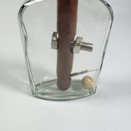 True Genius NEW  9 Egyptian Alchemy Bottle Puzzle Glass Wooden BALL PIN Brain Teaser Level 5