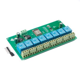 JESSINIE ESP8266 Relay Module, 8 Channel 10A ESP-12F Development Board for Smart Home IoT, 5V/7-28V Power Supply